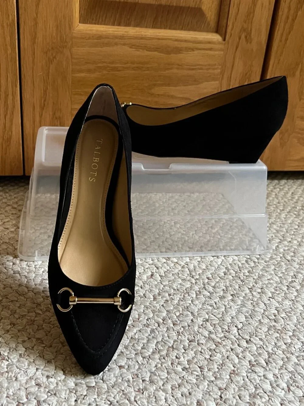 TALBOTS - Laney Bit Suede Wedge -- NEW with Box